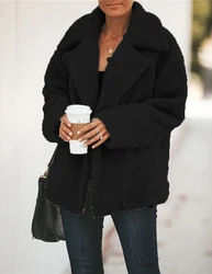 2019 Autumn Fashion Plush Thick Warm Coat Winter Jackets Women Tops Overcoat