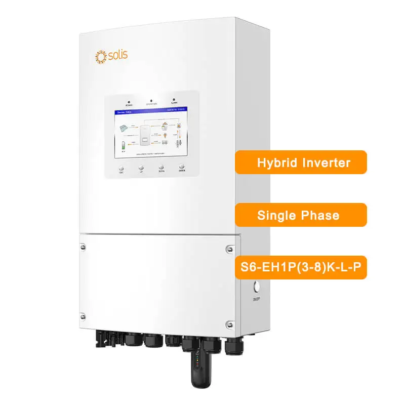 Premium Quality Solis Hybrid Inverter 3Kw 4Kw 5Kw 6Kw 8Kw Single Phase Solar Inverter Pure Sine Wave 8000W 10000W