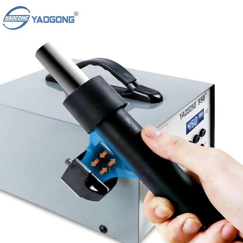 YAOGONG 950+ Digital 5V2A USB Charging Turbine Temperature Quick Setup Hot Air Gun Soldering SMD Rework Desoldering Station