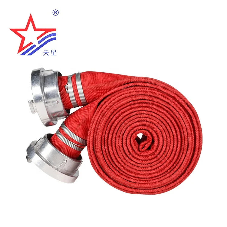 Tianxing customized 10m 20 m 30m PVC rubber fire hose