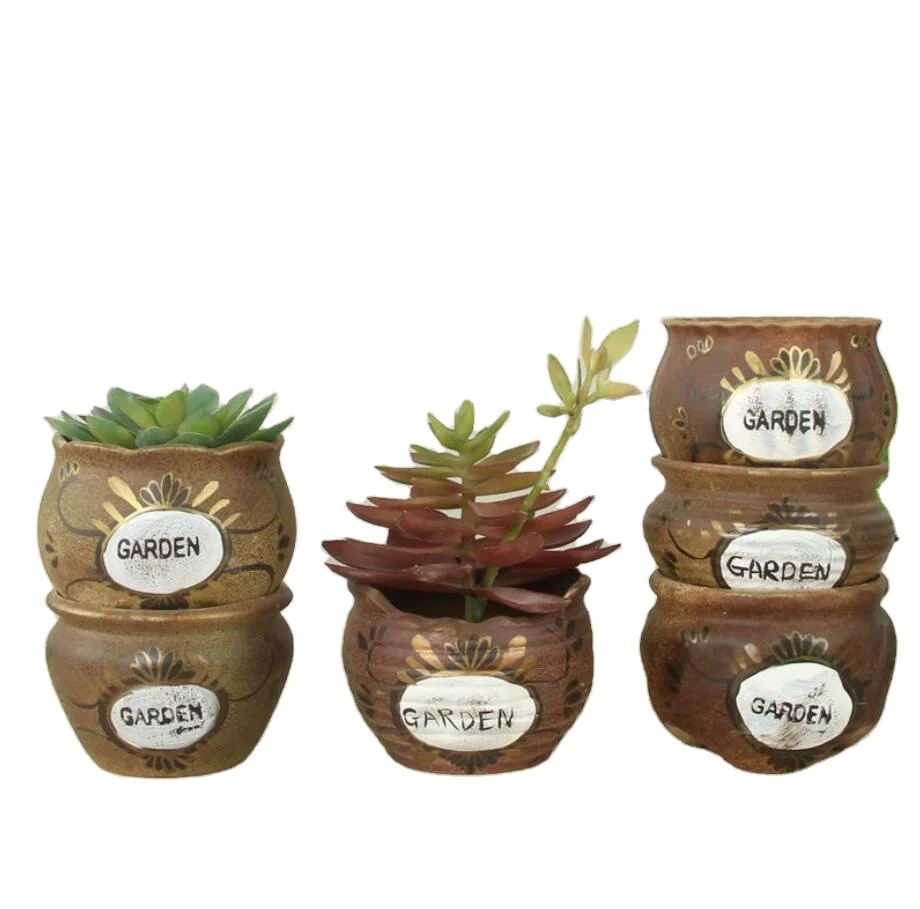 Wholesale Garden Indoor Home Decor OEM Customized Logo Printing Modern Bonsai Pot