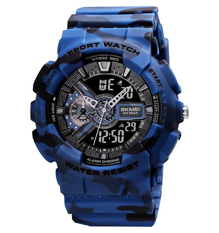 Skmei 1688 Wholesale Price customized 3 atm waterproof sport wristwatch men plastic watches reloj