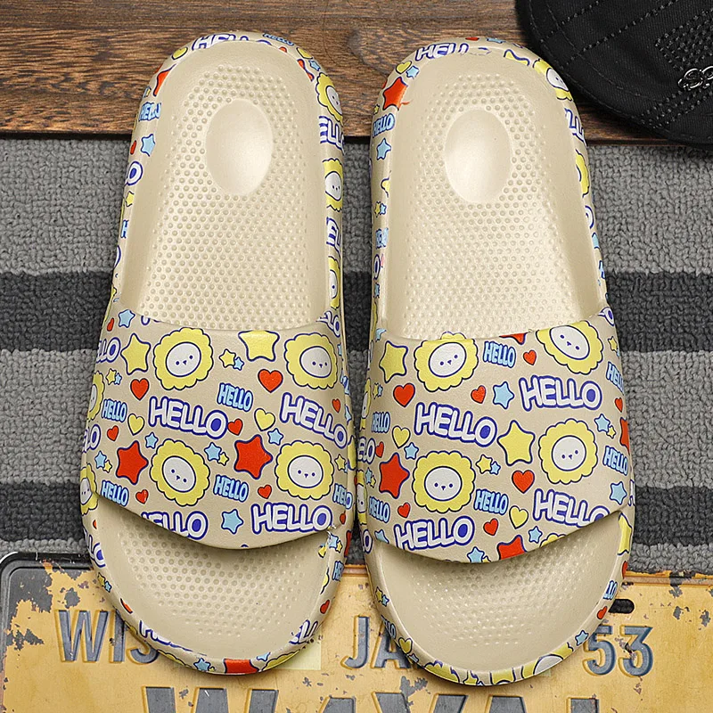 2022 Slide Slippers Anti Slip Quick Drying Open Toe Super Soft Thick Sole Sandals Unisex Home EVA Slippers