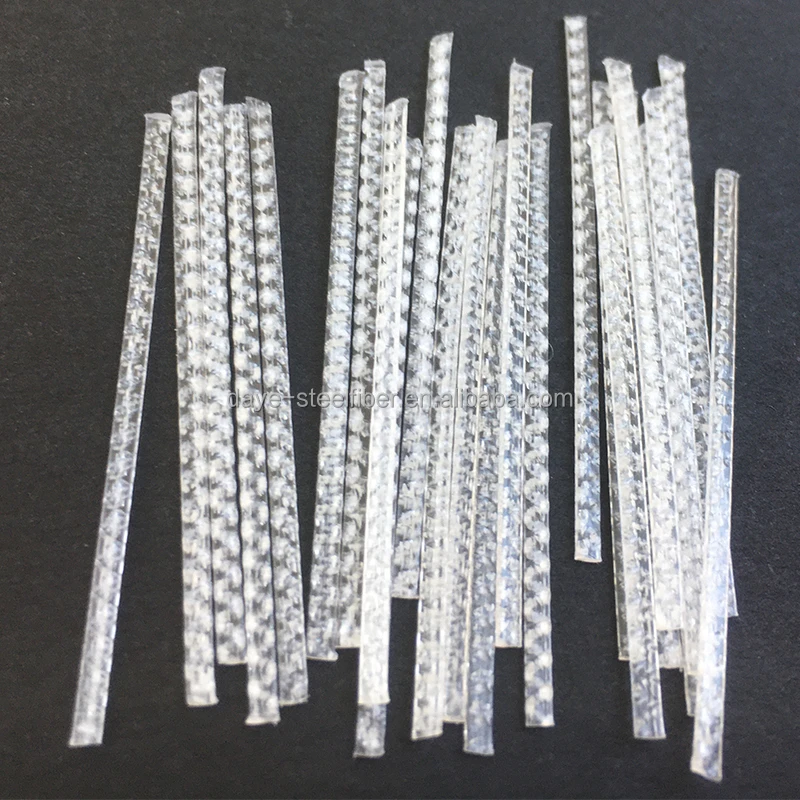 40MM PP Fiber Macro Synthetic Fiber Reinforced Concrete Mortar Polypropylene Steel Fiber Plastic Building Materials