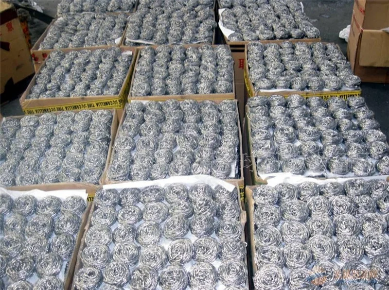 dish washing scrubber mesh galvanized metal scourer for kitchen