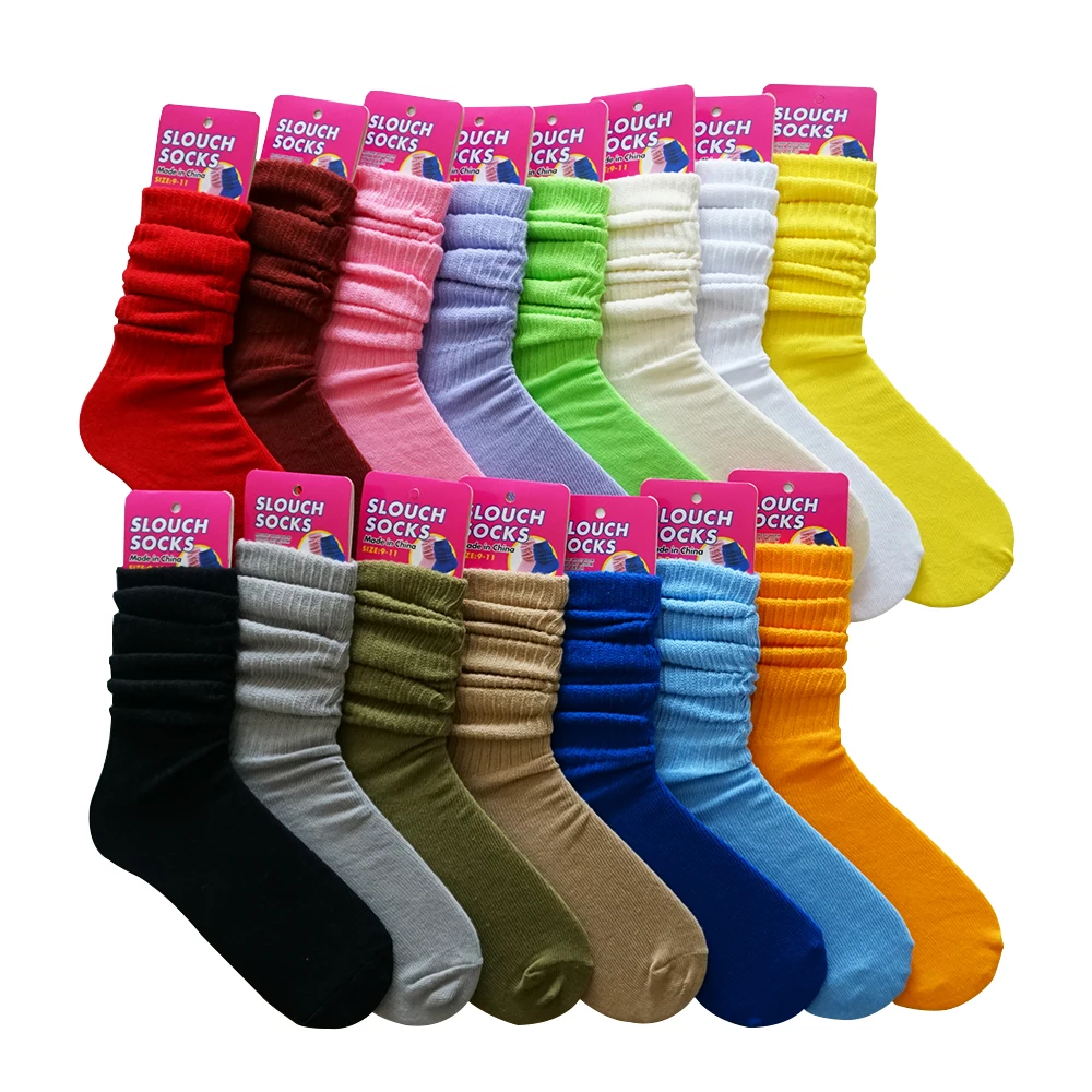 All Cotton Slouch Cotton Socks for Women Socks