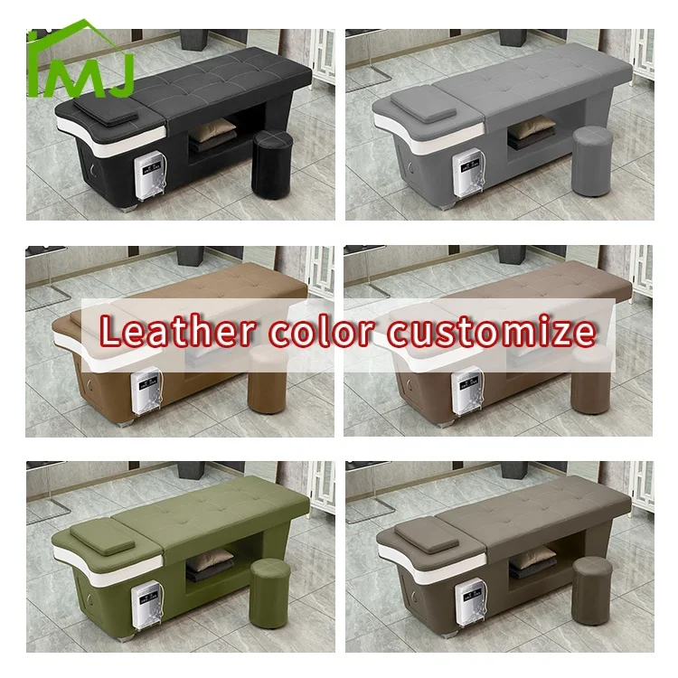 Salon hair wash head spa bed Thai massage Treatment Therapy Water Circulate shampoo bed