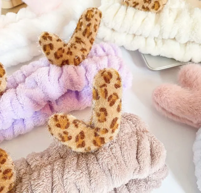 New Style Winter Deer Angle Elastic Hair Bands Plush Pine Tight Face Hairbands Washing Headbands For Women Hair Accessories