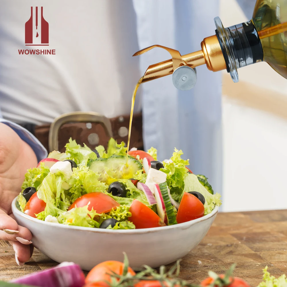 WOWSHINE New Bottle Pourer Wine Pourer Food Grade Gold Silvers +Glass bottle+Aluminium Tube