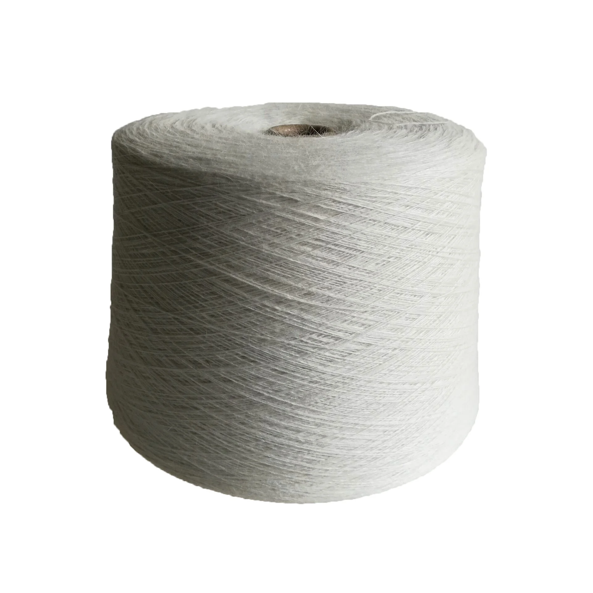 20% Angora Rabbit Fibre Viscose Yarn Blended Angora Wool White or Dyed Ring Spun Raw 50-650TPM 200kgs/color 2weeks-5weeks CN;SHN