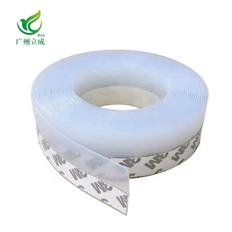 LC4802 Custom PVC TPE Silicone Self Adhesive Backed Door Rubber Seals Strip Door Rubber Seals Strip