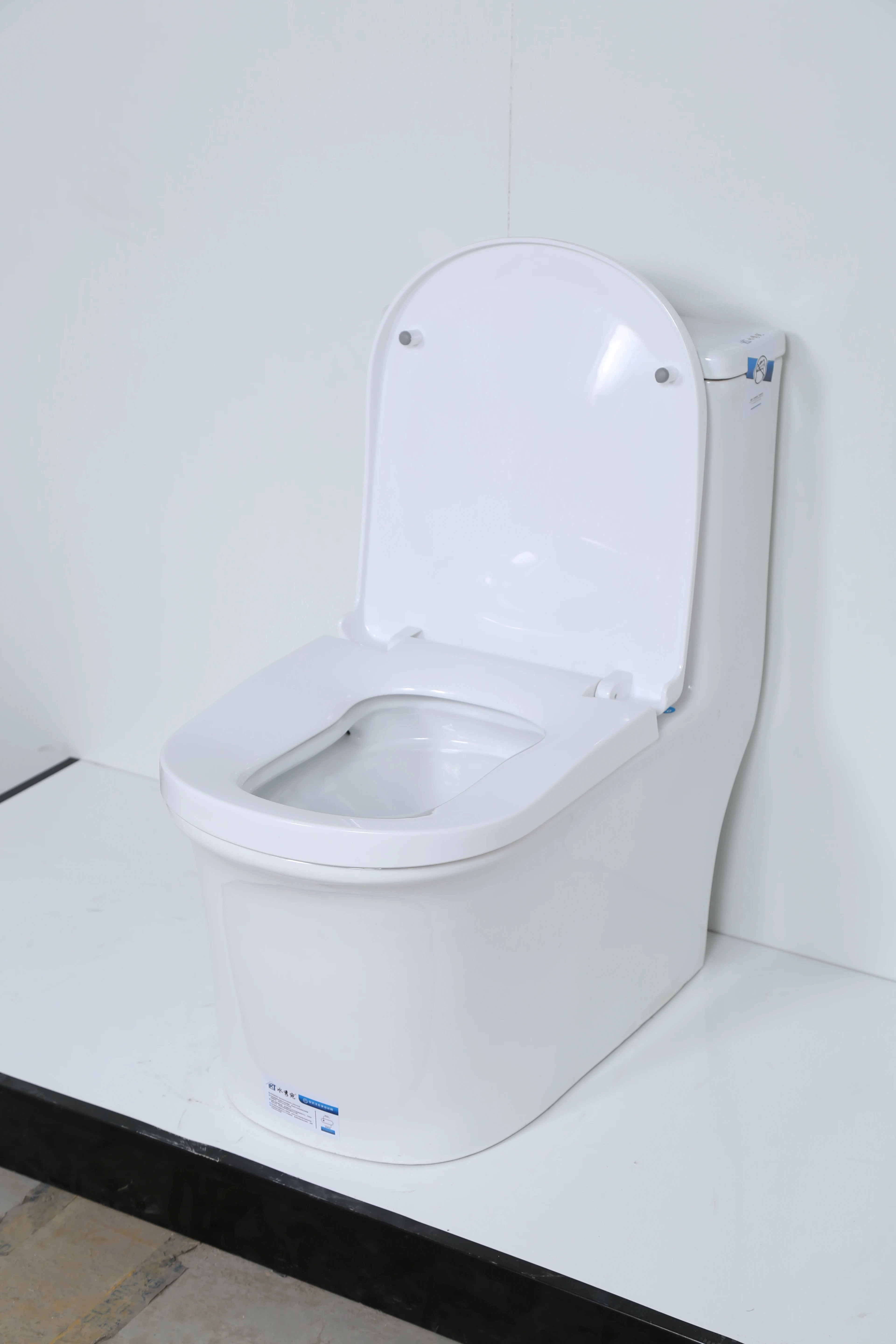 Modern European Style Economic Ceramic Bathroom Toilet Set Two-Piece Back to Wall Sanitary Ware for Villas