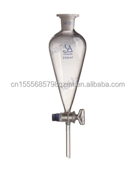Unique Design Hot Sale Additional Small Seperation Funnel With Glass Stopcock