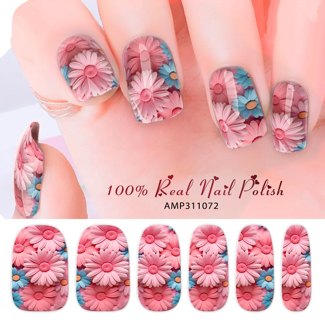 AMP/Olivia free samples full coverage self-adhesive nail polish decals
