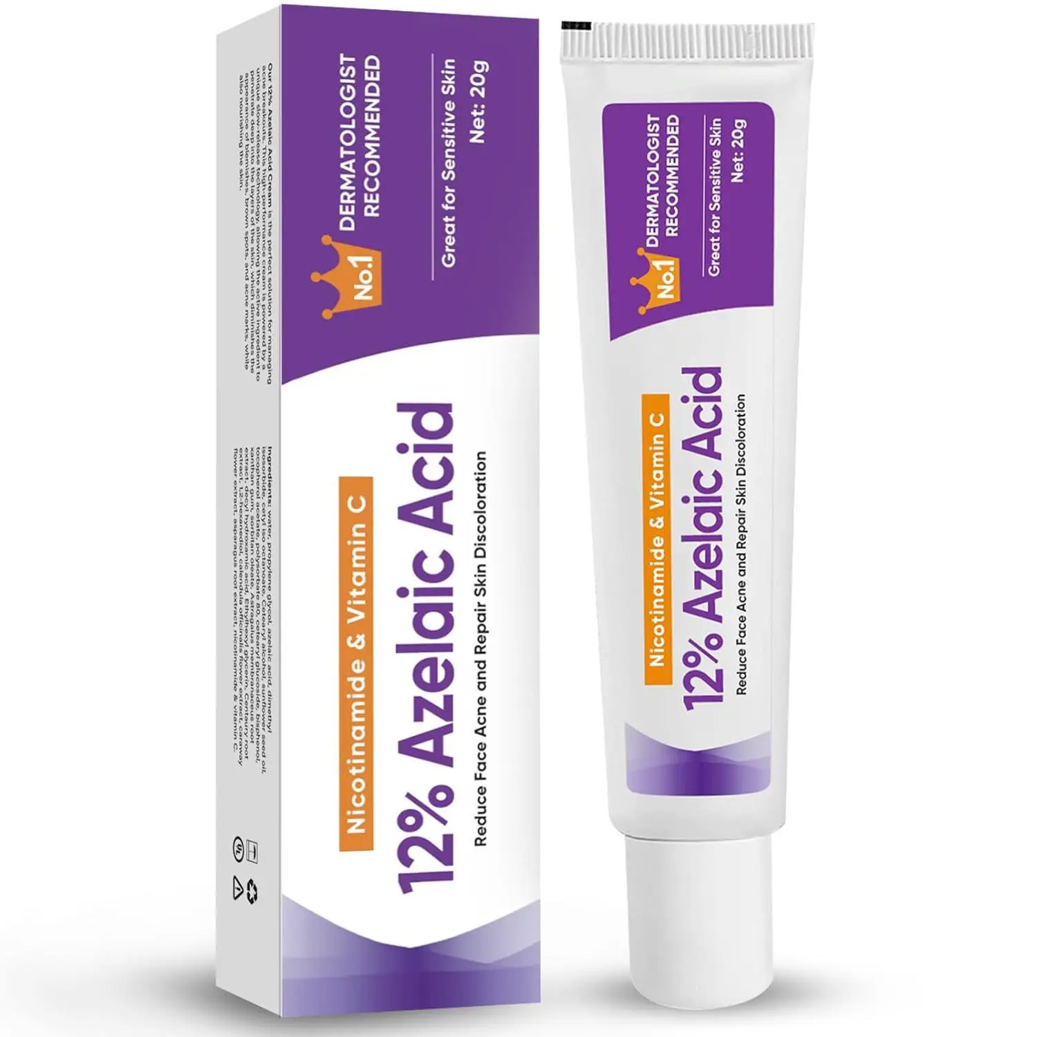 OEM Azelaic Acid Soothing and Acne Removing Ointment Lightening Acne Marks Soothing and Moisturizing Acne Repair face cream