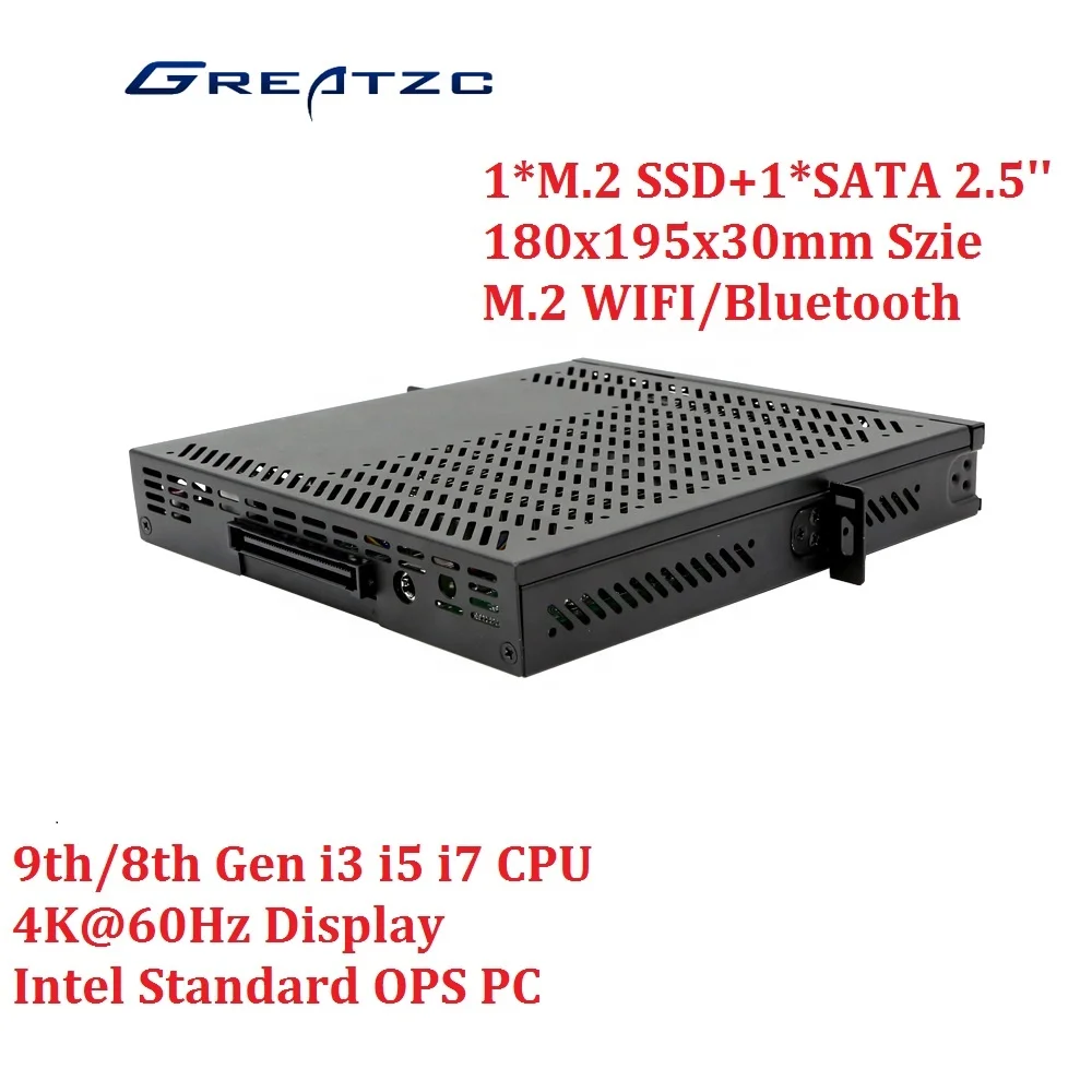 4K 60Hz Display Intel Standard 9th 8th Gen Core I7 I5 I3 CPU OPS PC for Smart Board Display