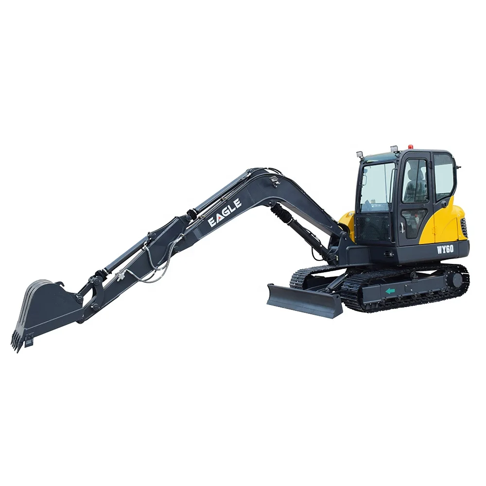 6Ton excavator machine mini crawler excavator for sale