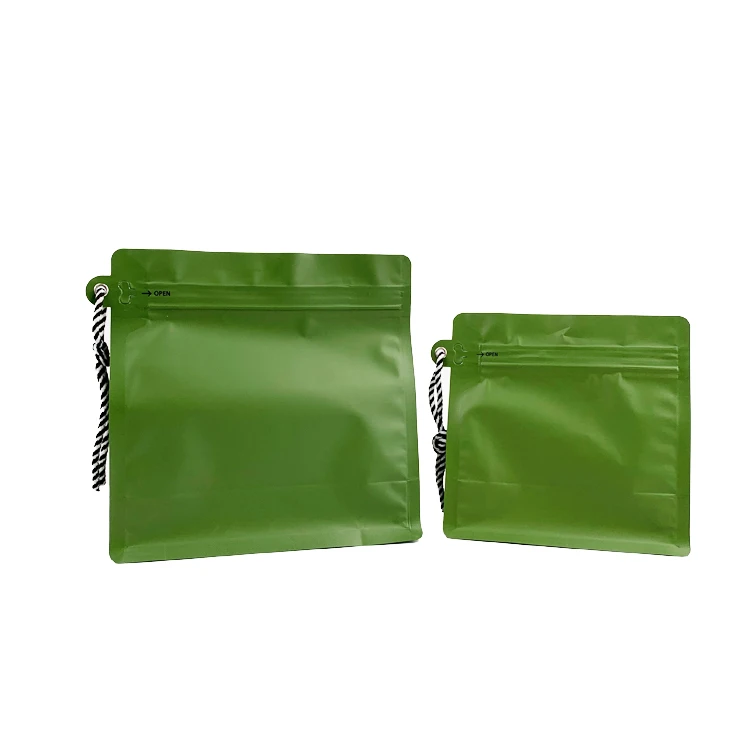 Bolsas para empaque de cafe flat bottom biodegradable natural wholesale custom coffee bag