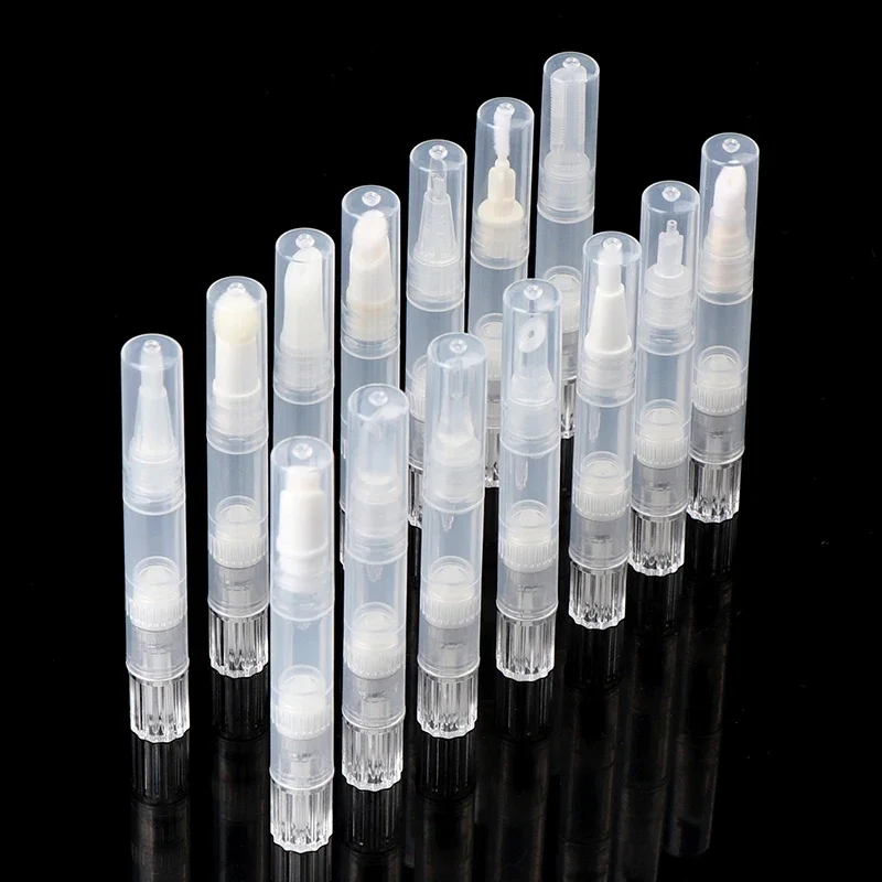 3/5ML Liquid Foundation Separate Filling Pen Rotating Vacuum Lip Brush Eyeliner Bottle Travel Makeup Empty Bottle Cosmetic Tools