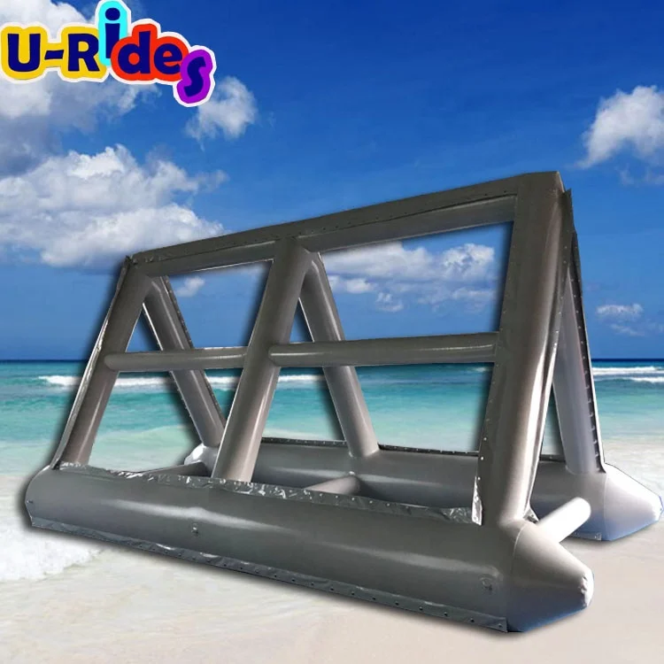 Outdoor stand mobile display 7m airtight billboard frame Inflatable water billboard for pool lake sea advertising