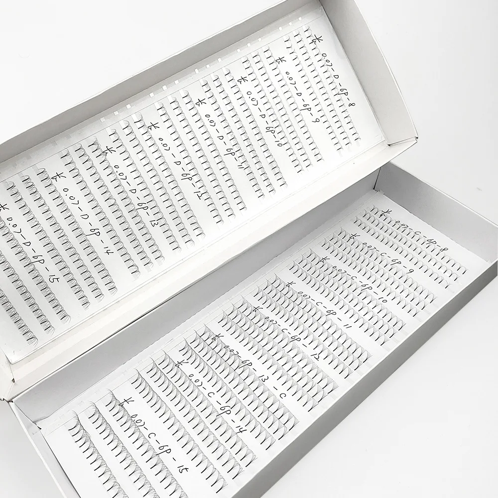 2023 Hot Sale short stem premade fan lashes easy fans 2d,3d,4d,5d,6d,8d volume lashes