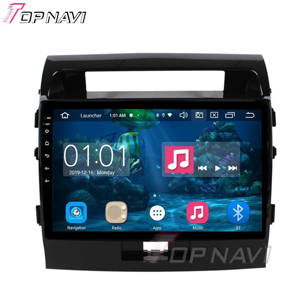 10,1 'автомобильный DVD-плеер для TOYOTA LAND CRUISER 2007-2015 Android 9,0 мультимедийный GPS-навигатор Octa 4G 64G телефонная связь WIFI