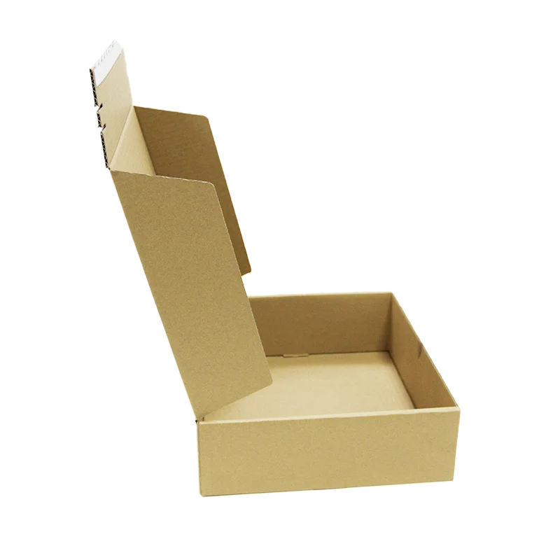 Custom Logo Printed Flat pack Paper Packaging Box Corrugated Carton Cardboard Die Cut Folding Kraft Mailer Shipping Mailing Box
