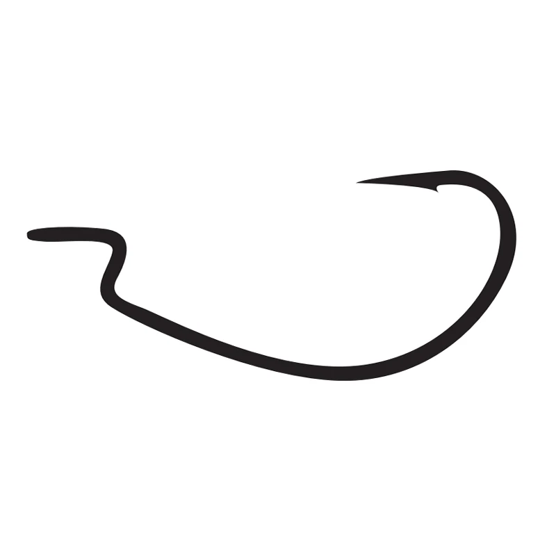 B94 1000pcs/bag Offset Hook  High Carbon Steel Wide Super Lock Fishhooks Soft Lure jerk Hooks Offset Hooks