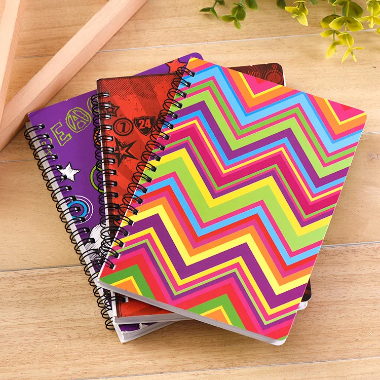 Custom Wholesale Stationery Items School Supplies A5 Hardcover Exercise Book Colorful Spiral Notebook for Students