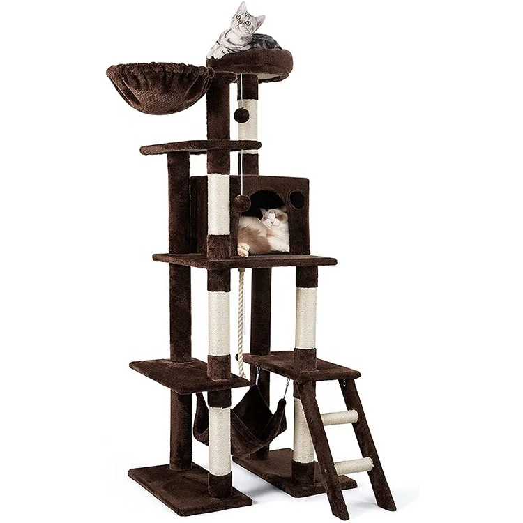 Whole sale price cat tree for indoor cats modern pet activity tower high quality cat tree