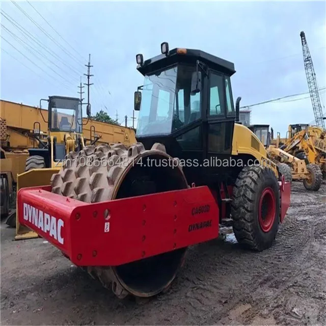  Подержанный дорожный каток dynapac ca602 с овечьей ножкой подержанная виброуплотнительная накладка