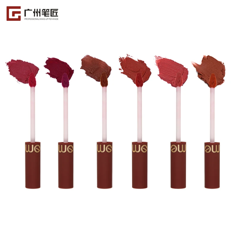 6 Colors Matte Cream Kids Lip Gloss Stick Blush Cheek Tint Matte Lip Mud