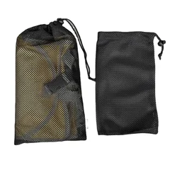 Custom Logo Size Net Storage Beach Sand Proof Mat Packaging Small Pouch Bag Drawstring Bag Mesh Drawstring Pouch for Beach Mat
