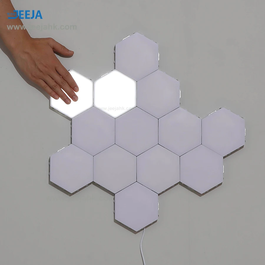 JEJA DIY сенсорный шестиугольный настенный светильник с дистанционным управлением