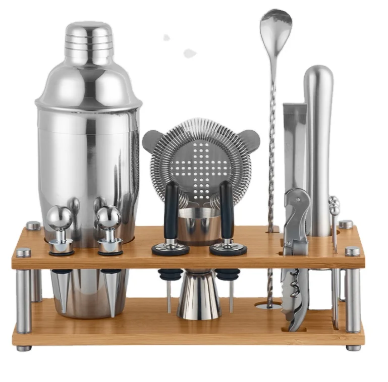 Cocktail Shaker Set Matte Black Wine Martini Drink Mixer Bartending Equipment Barware tools Bartender Kit for Home Bar