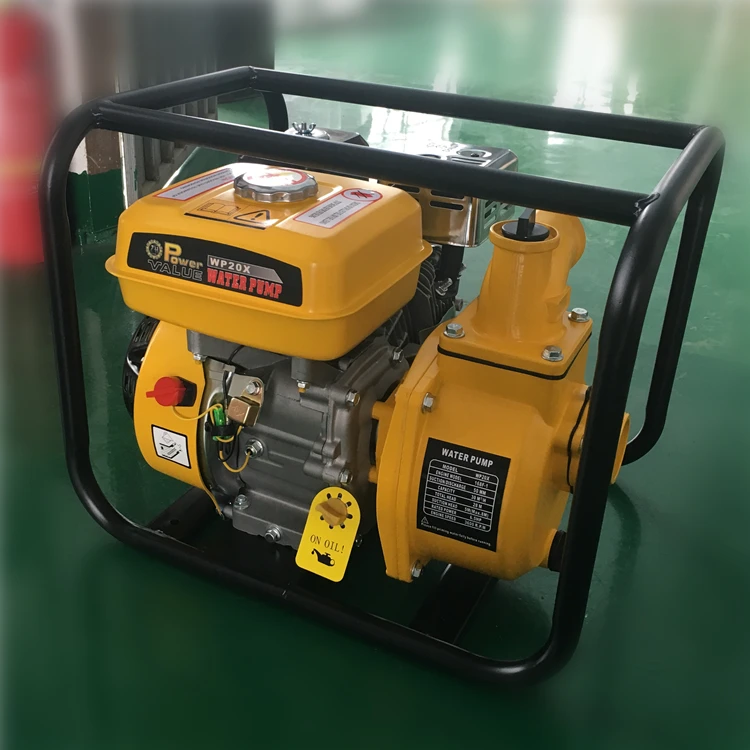 Power Value 2inch petrol centrifugal water pump, WP20X petrol engine driven water pump for sale