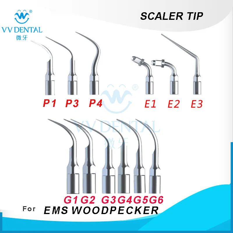  VV dental CE certificate G1 ems compatible air led ultrasonic scaler tips
