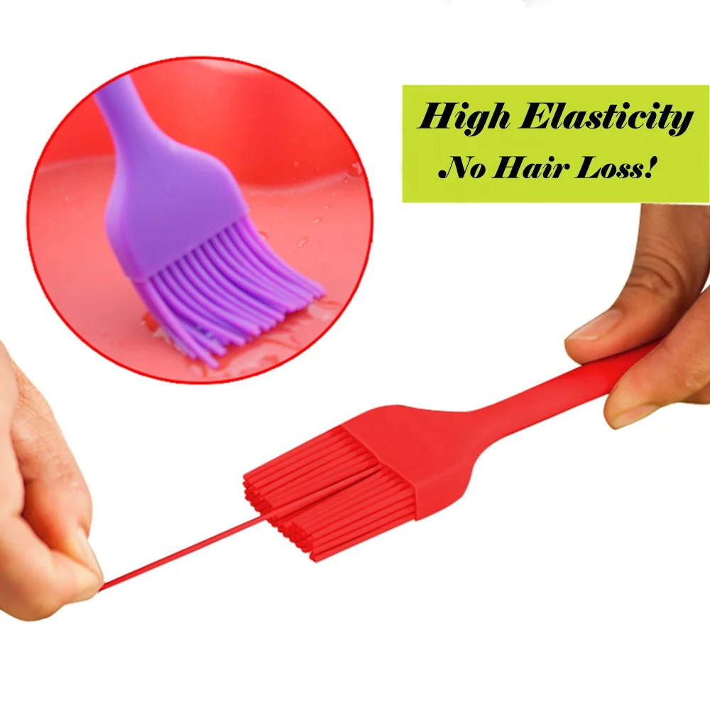 10 Inch Heat Resistant Basting Pastry Brush Food Grade Kitchen Silicone Baking Oil Brush