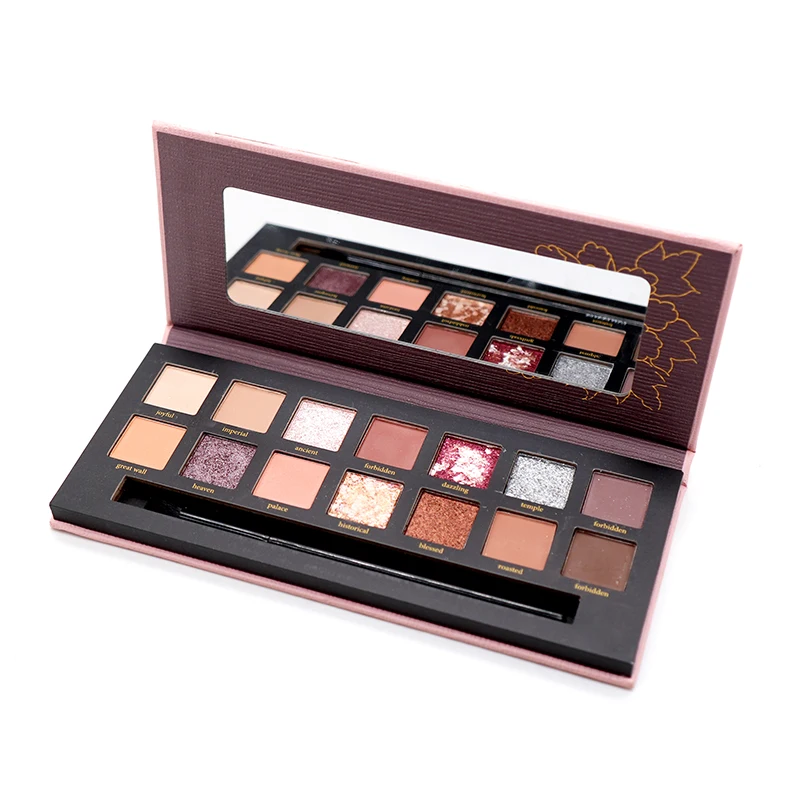 Многоцветная Водонепроницаемая палитра теней для век стойкая матовая глянцевая отделка прекрасного оттенка кожи настраиваемый образец поддержки