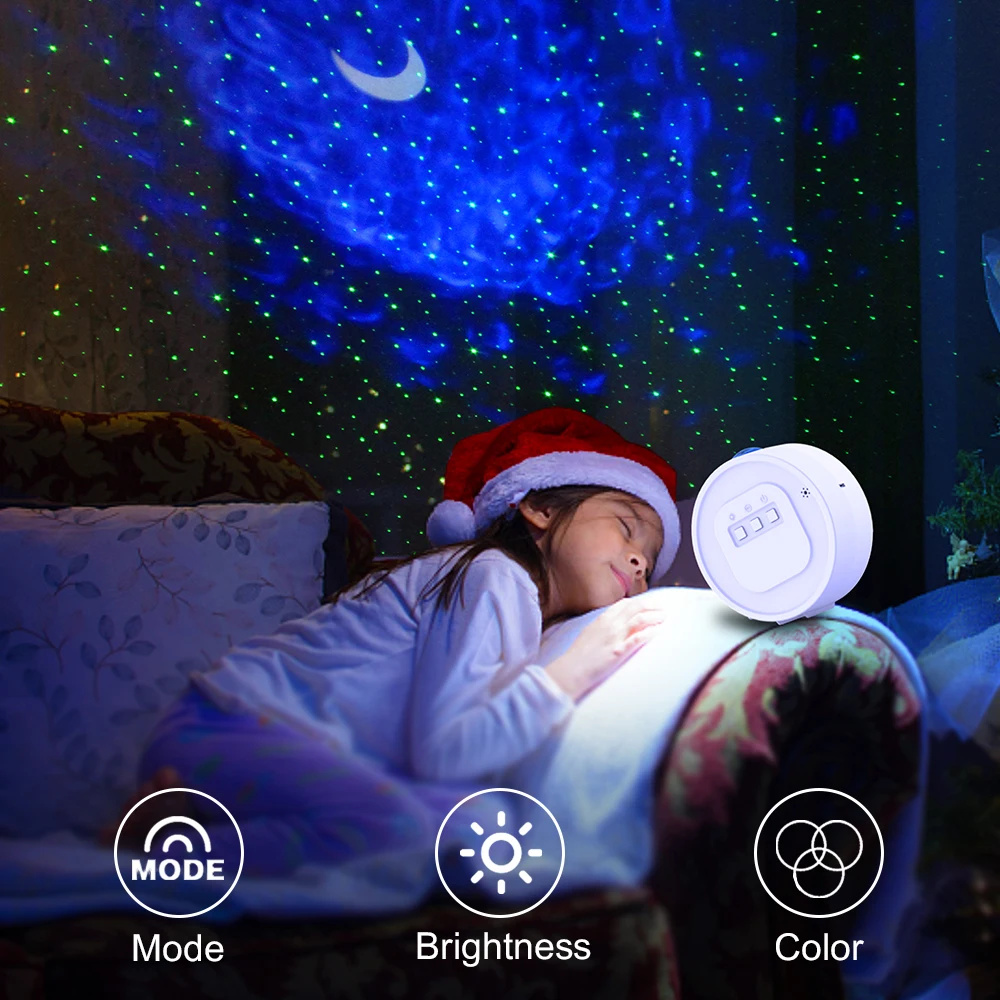 Professional LED Lights Show Sky Stars Moon Indoor Portable Round Projector LED Night Light LED Star light Projector