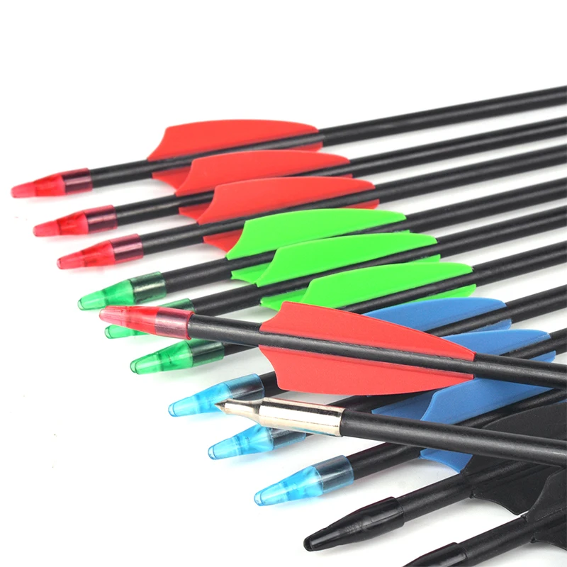 Portable Outdoor shooting outsourcing fixed arrowhead recurve bow 7mm target arrow for archery bow practice