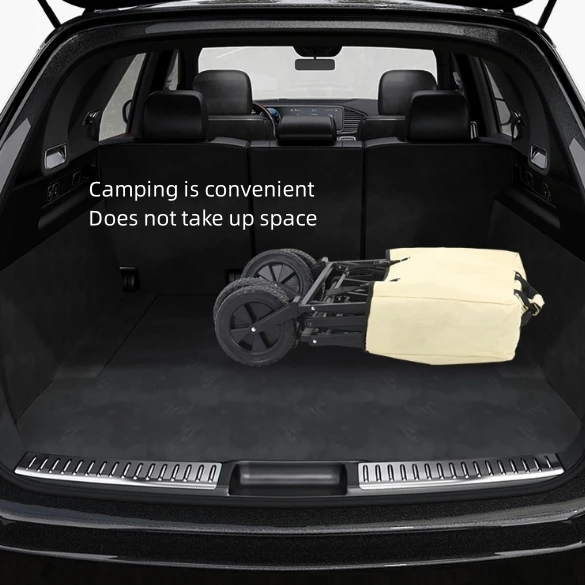 Collapsible Folding Cart Heavy Duty Wagon for Sports CampingG arden and Shopping
