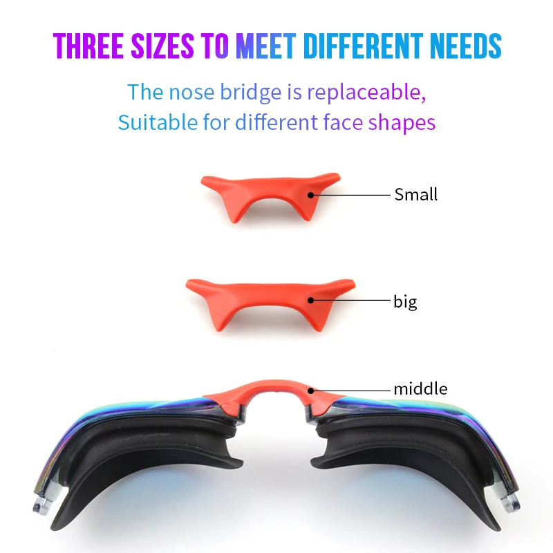 Wholesale Swim Cap and HD Waterproof Glasses 4 Piece Sets Include Earplugs Nose Clip Swimming Custom Adult Swim Set
