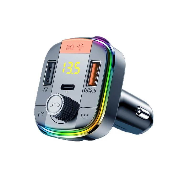 2022 Hot Selling Dual USB Port Fast Charge QC 3.0+PD Car Charger FM Car Charger