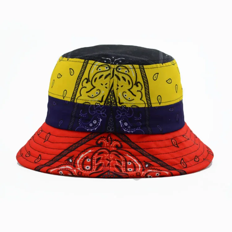 Wholesale Polyester Sublimation Full Custom Printing Bucket Hat Hats Cap Caps Wide Brim for men women