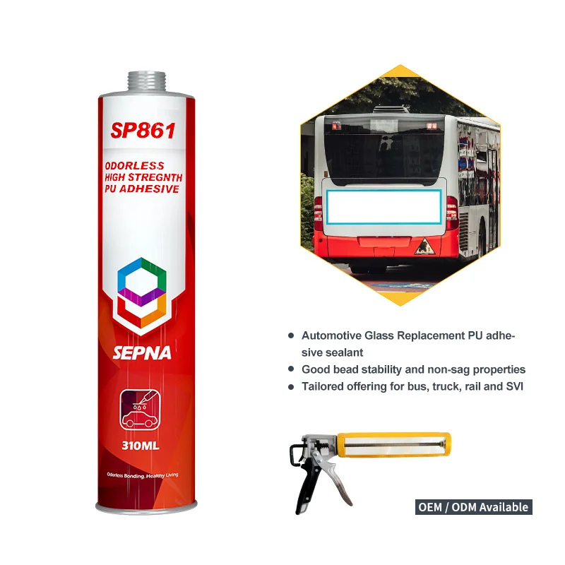 High Strength Bonding Black car Polyurethane Windshield Windscreen Sealant Adhesive for automotive glass