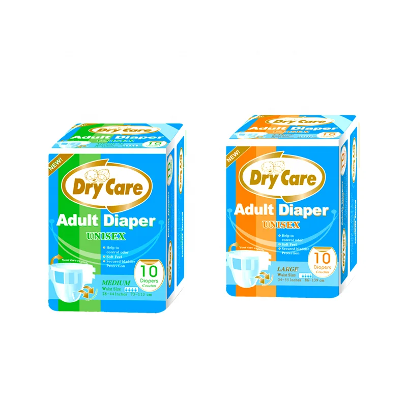 Free Sample Wholesale Cheap Price Non-Woven Extra Thick Adult Diapers High Absorption Overnight Plastic Adult Nappy for Old Man