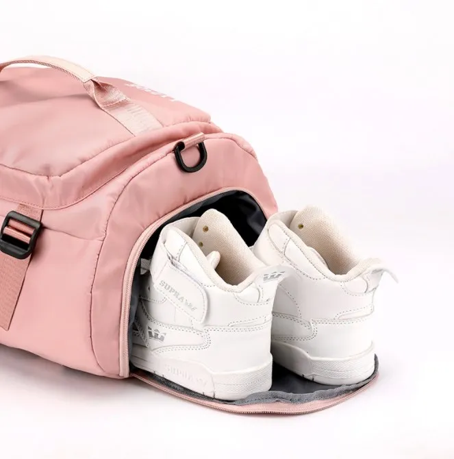 20 Colors Custom Logo Dry Wet Sport Travel Bag Backpack Duffel Training Yoga Tote Gym Travel Bag With Shoes Compartment