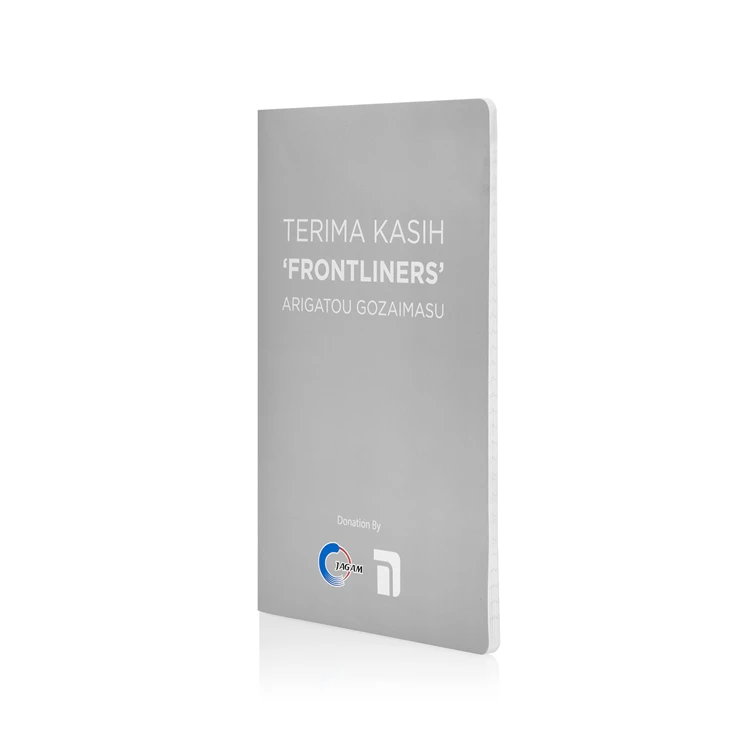 custom cheap all weathers outdoor saddle stitching notebook