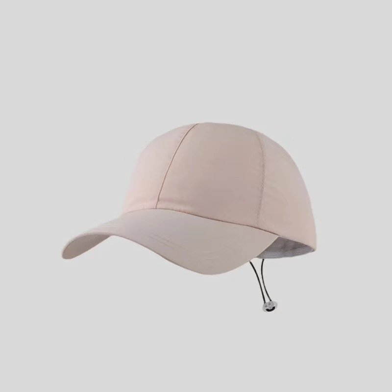 Outdoor sports quick drying Baseball cap breathable ultra lightweight nylon soft top sport baseball cap with drawstring